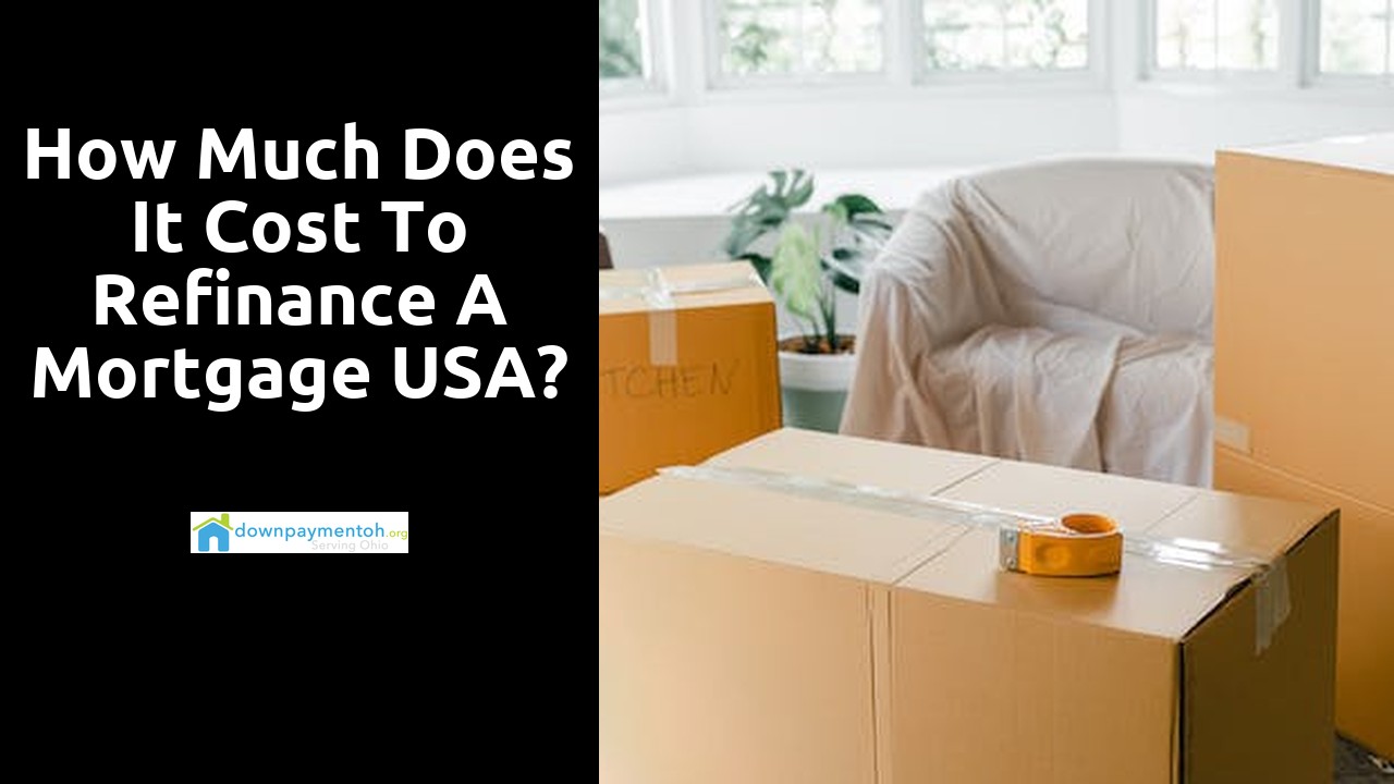How much does it cost to refinance a mortgage USA?