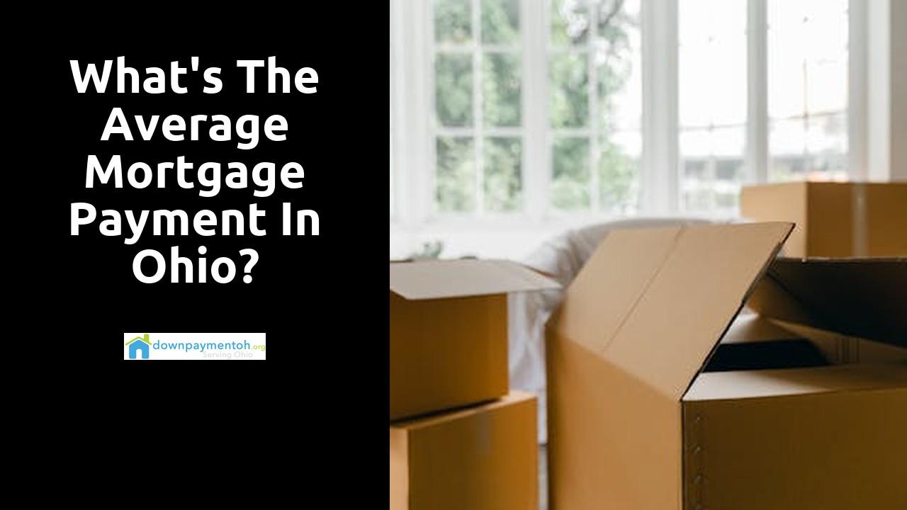 What's the average mortgage payment in Ohio?
